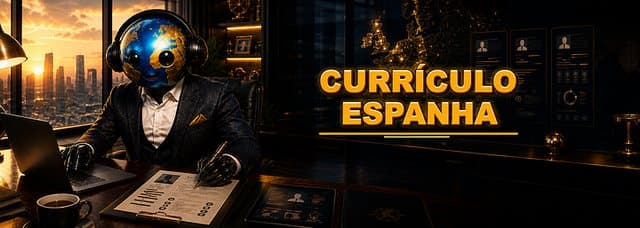 Capa do modelo de currículo da Espanha