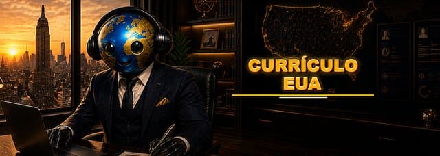 Capa do modelo de currículo dos EUA