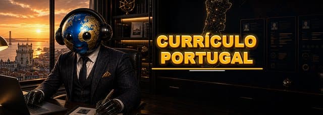 Capa do modelo de currículo de Portugal