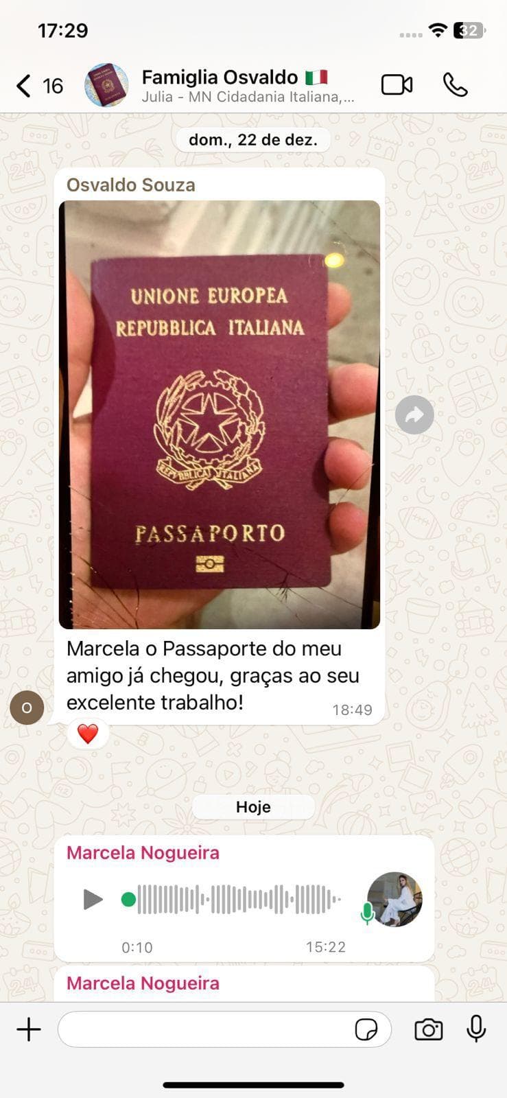 Família Osvaldo em etapa real da jornada